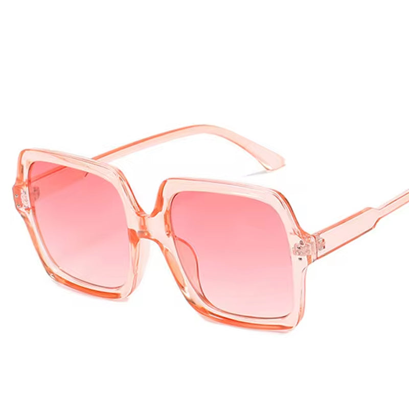 Square Sunglasses Women 2021 Retro Brand Gradient Oversized Men Sun Glasses Outdoors UV400 Big Frames Sunglass Ladies