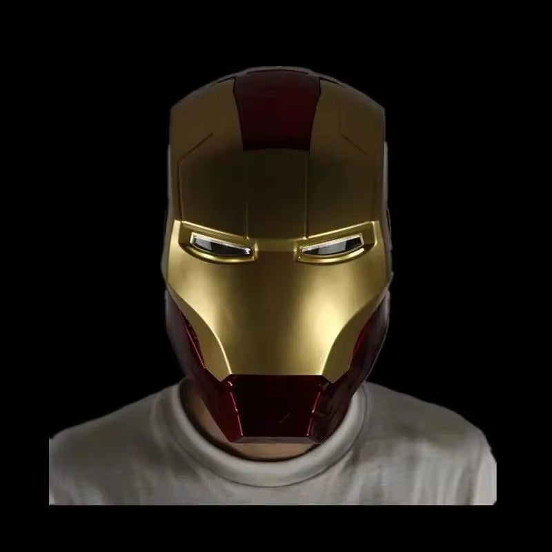 Hot Iron Man Helmet Cosplay 1:1 Light Led Wearable Mask Gloves Glowing Eyes Adult Child PVC Action Figure Toys Birthday Gifts