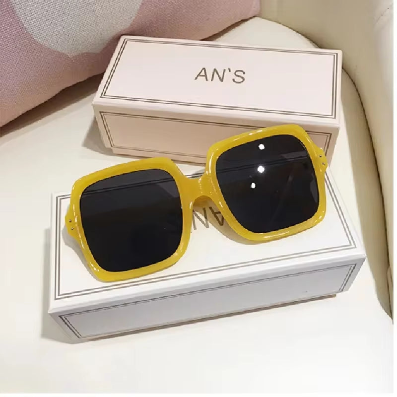 Square Sunglasses Women 2021 Retro Brand Gradient Oversized Men Sun Glasses Outdoors UV400 Big Frames Sunglass Ladies