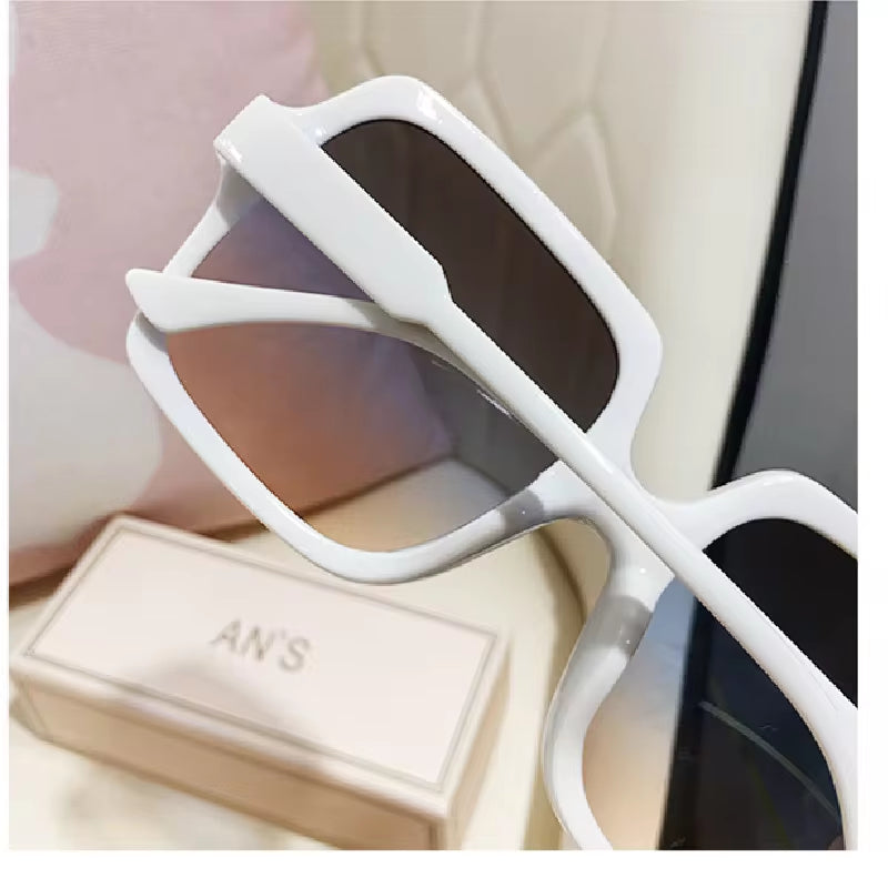 Square Sunglasses Women 2021 Retro Brand Gradient Oversized Men Sun Glasses Outdoors UV400 Big Frames Sunglass Ladies